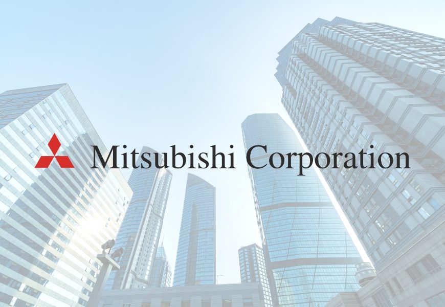 Trụ sở chính Mitsubishi Corporation tại Tokyo với logo ba viên kim cương đặc trưng